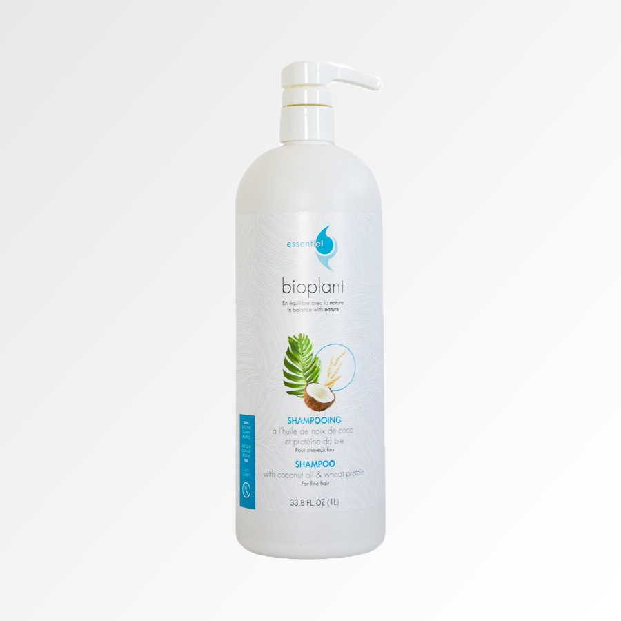 Bioplant Shampoo with Coconut Oil and Wheat protein for all hair type made with natural ingredients