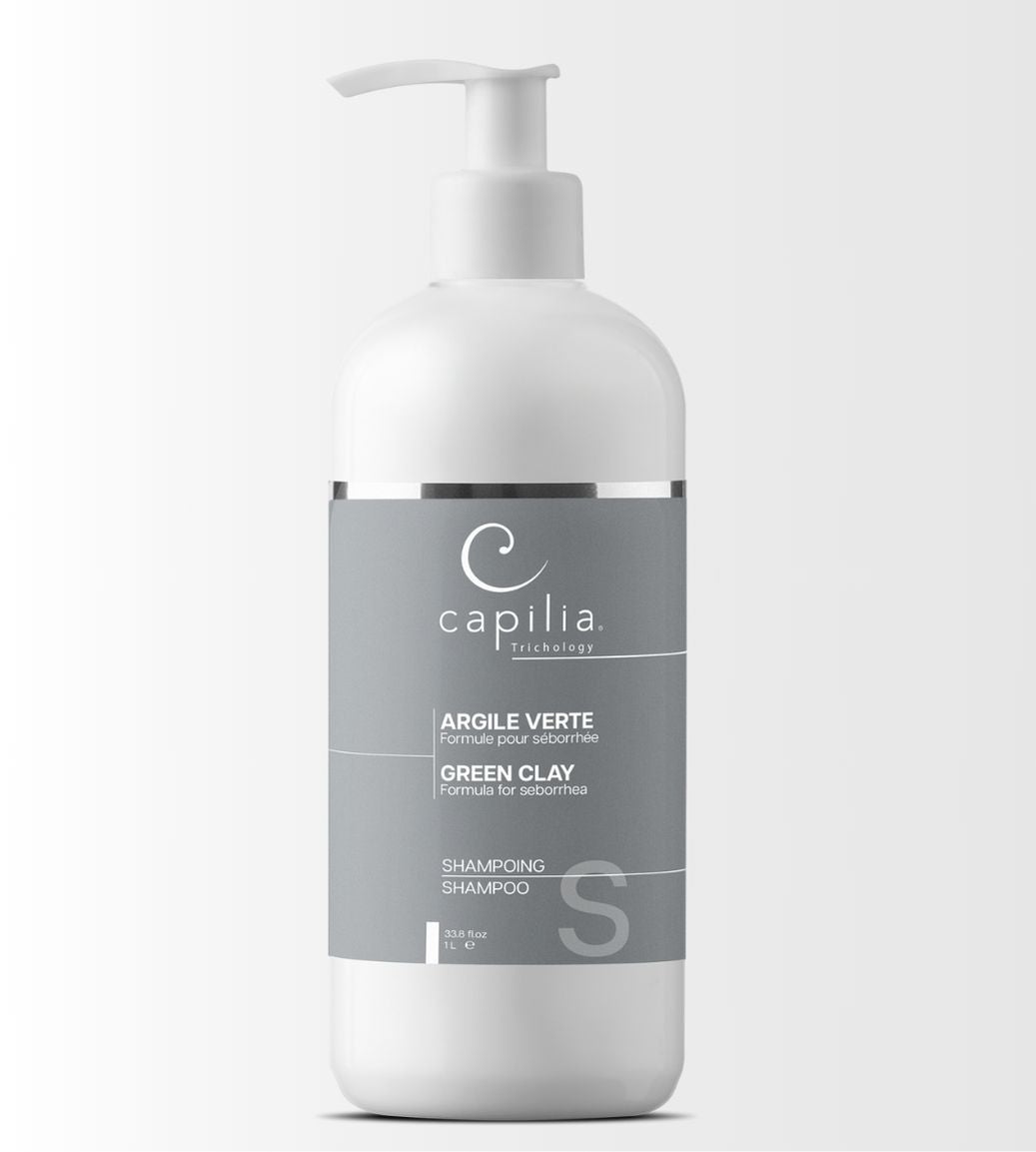 Capilia Trichology Green Clay shampoo in liter for oily hair