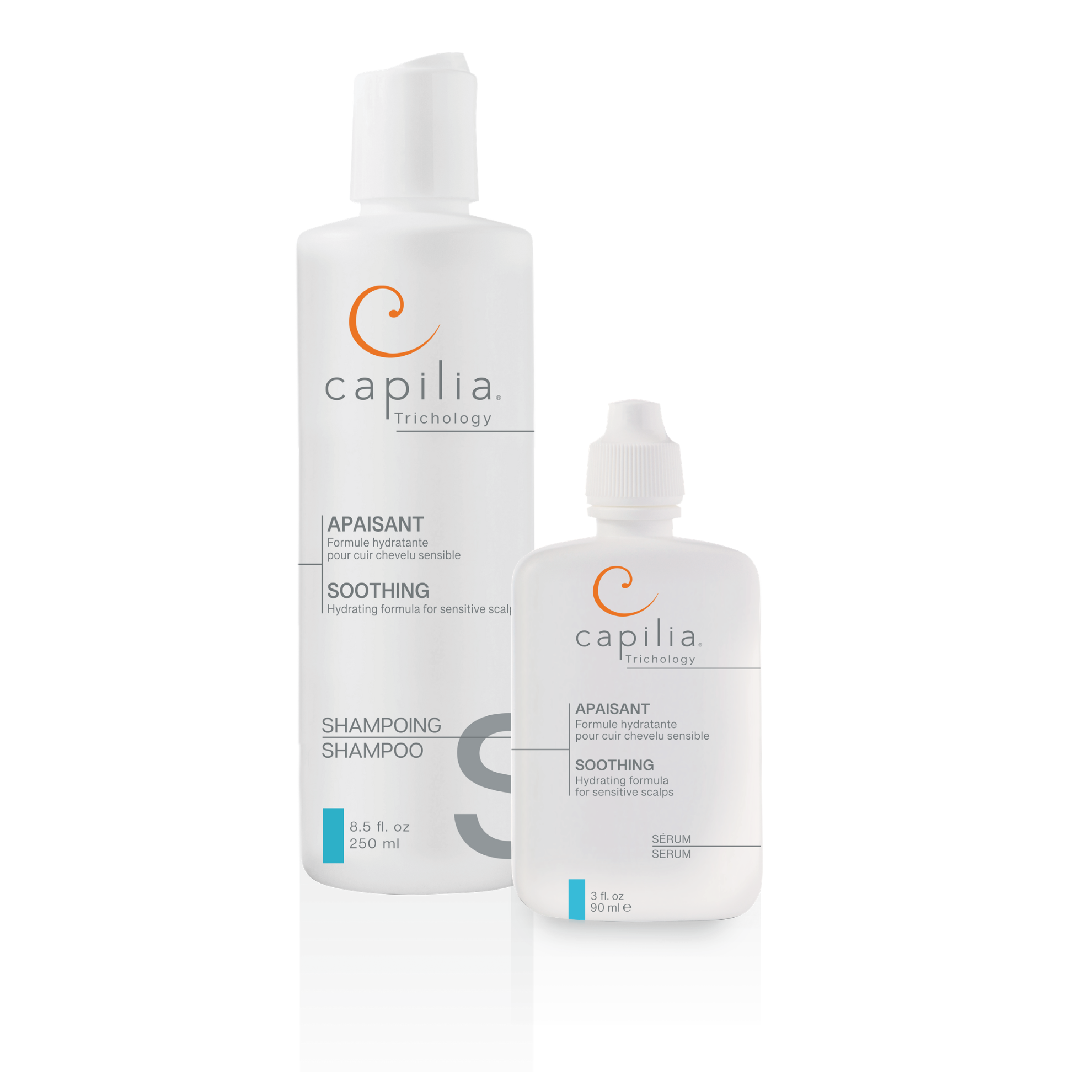 Capilia Soothing shampoo and serum for dry scalp chemotherapy
