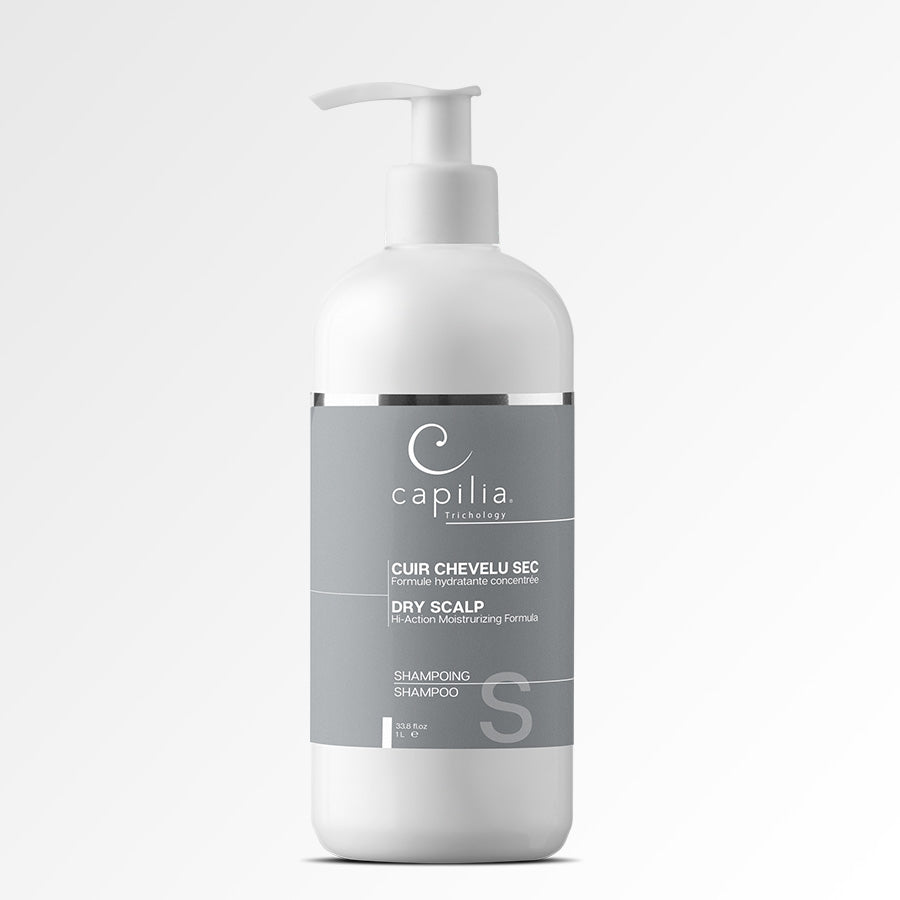 Capilia Trichology Dry scalp shampoo to moisturize with natural ingredients 1Liter bottle