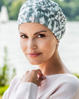Bamboo Headwear for scalp protection during chemotherapy treatment Style 910 with prints