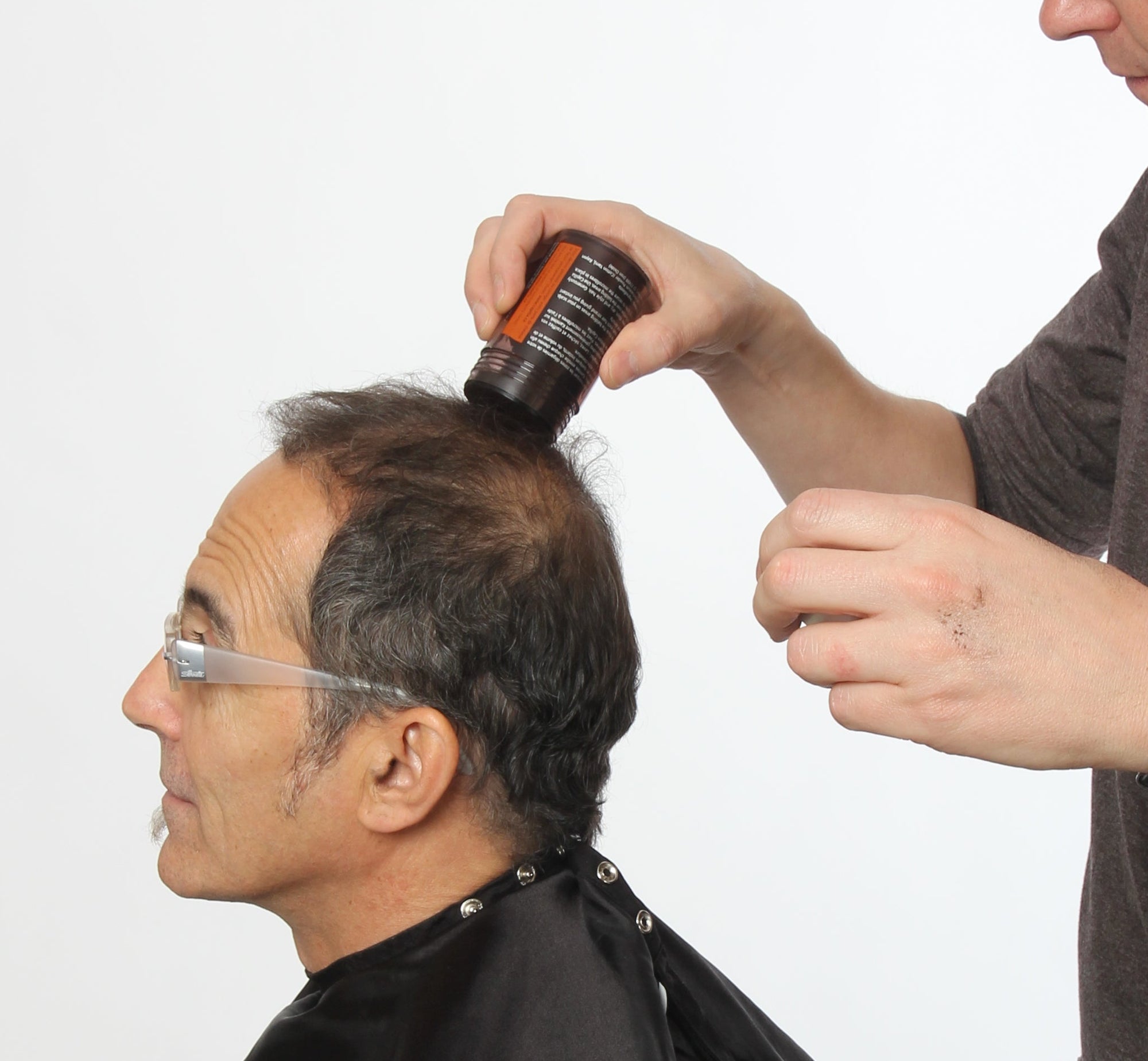Application of Kamitek Hair Fibers