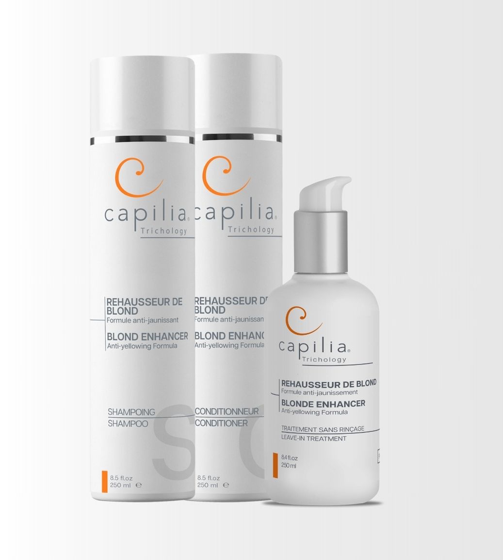 capilia trichology purple shampoo and conditioner for blond or bleached hair