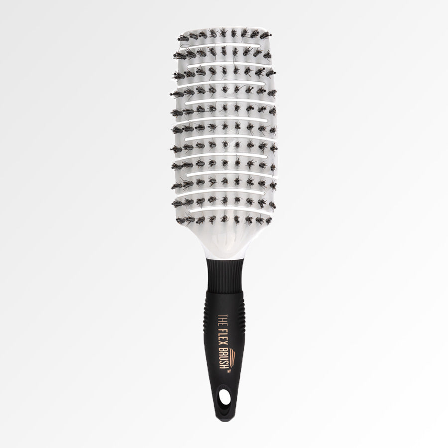 The Flex Brush XL in white perfect for wet or dry hair