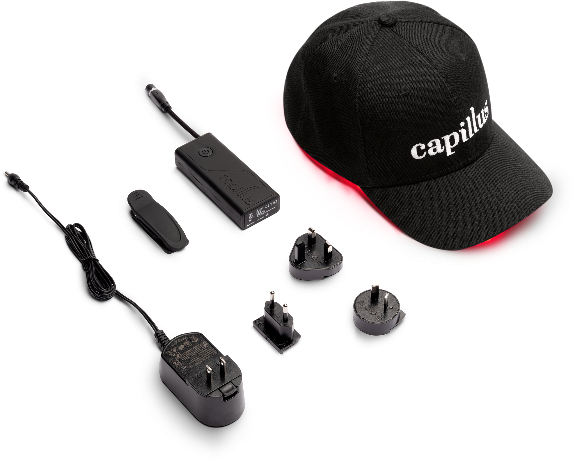 Capillus Laser Cap What's Included pack with Plus S1