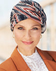 Headwear for scalp protection during chemotherapy treatment Style 915 with prints