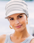 Bamboo Headwear for scalp protection during chemotherapy treatment Style 930 Light Grey
