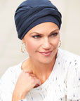 Headwear for scalp during chemotherapy treamtent for women Style 980 Blue