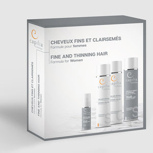 Capilia Trichology Fine and Thinning Hair kit | Trousse Cheveux fins et clairsemés
