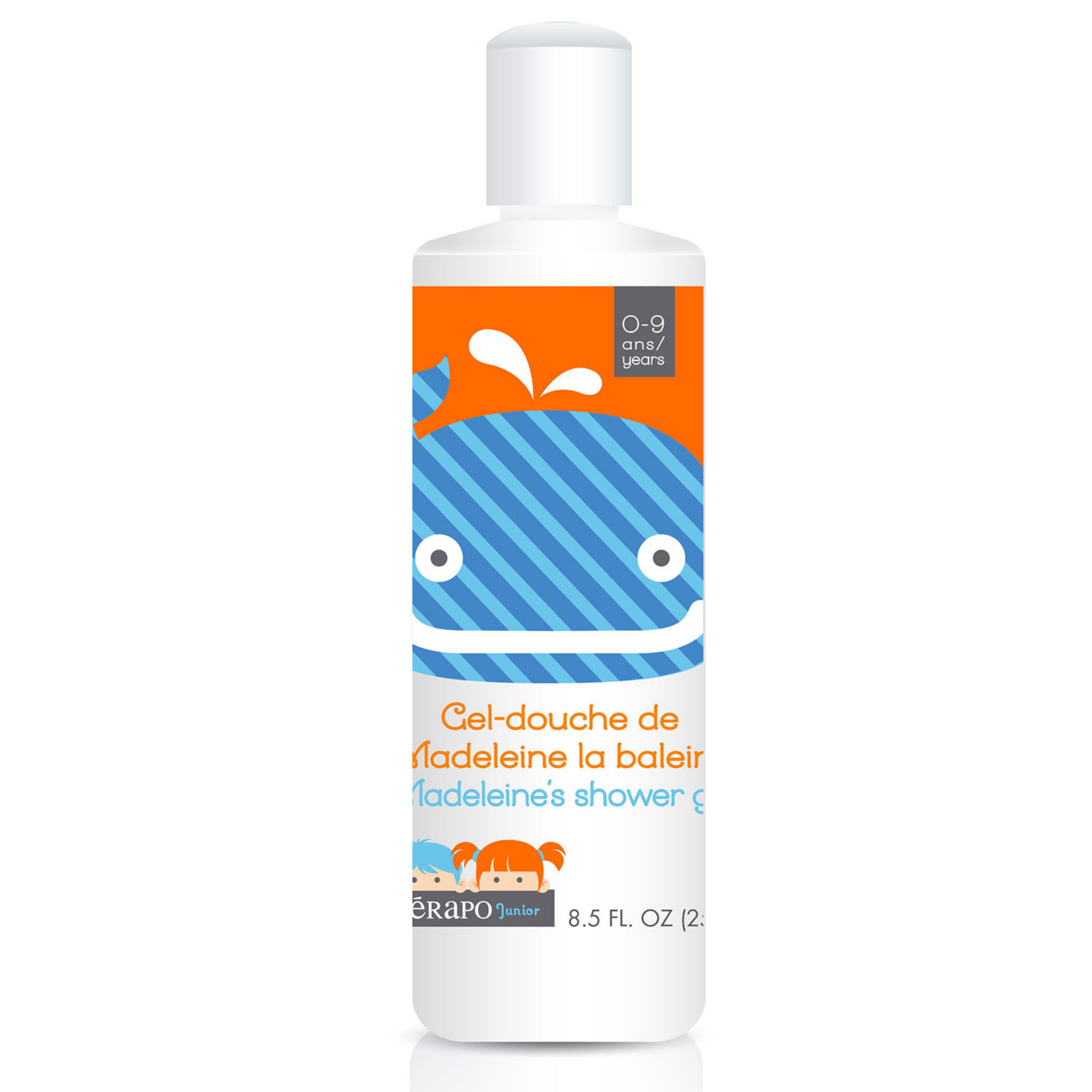 Madeleine's shower gel by Terapo Junior for kids made with natural ingredients