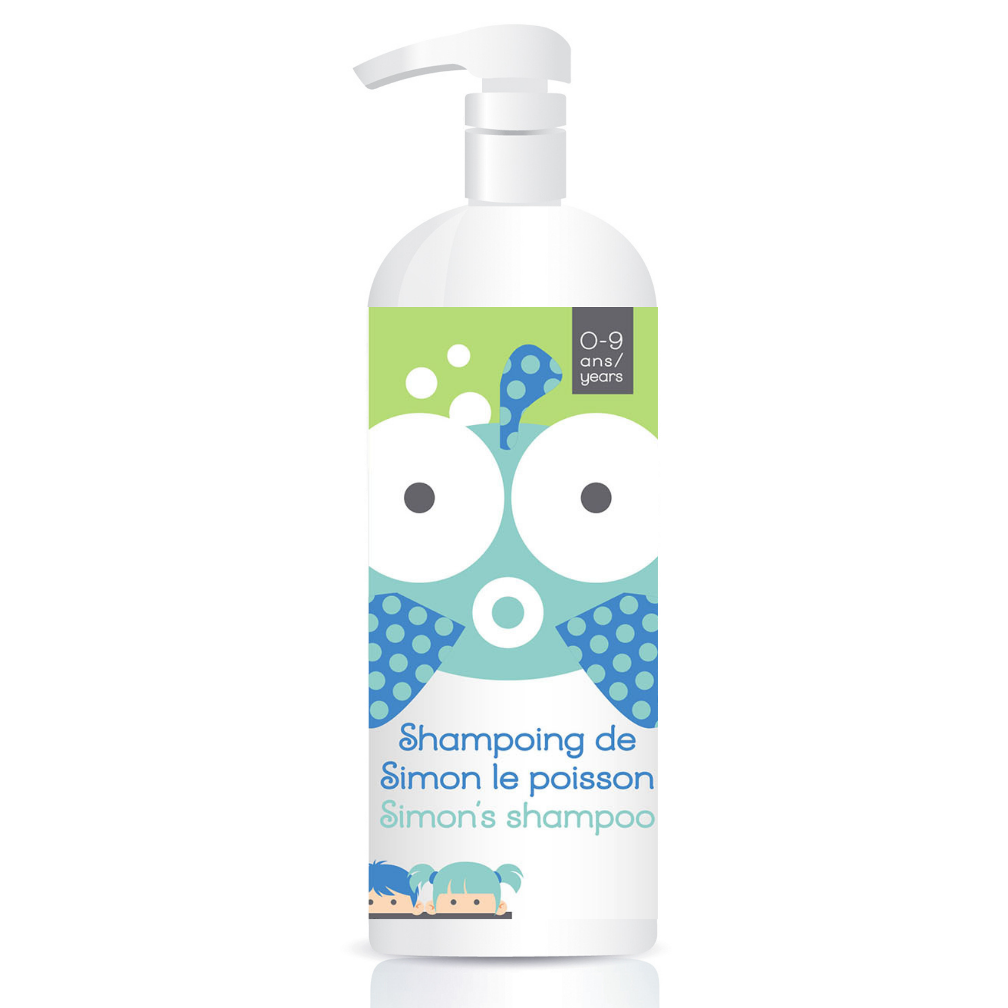 Simon's shampoo by Terapo Junior for kids 1L made with natural ingredients