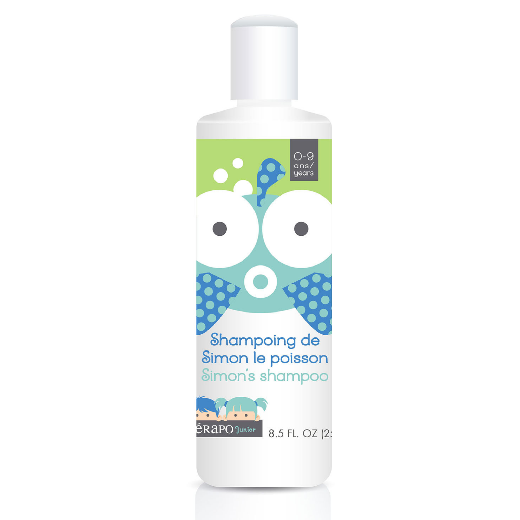 Simon's shampoo by Terapo Junior for kids made with natural ingredients