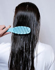 The Flex Brush Petite in blue ideal to untangle wet or dry hair